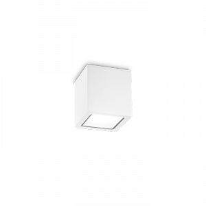 Zewnętrzny Kwadratowy Nowoczesny Plafon Sufitowy Biały TECHO 251561 IDEAL LUX