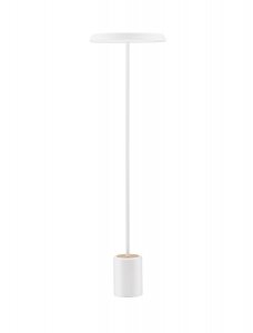 Lampa podłogowa stojąca biała LED okrągła minimalistyczna uniwersalna klasyczna FOVENTO LE45445 Luces Exclusivas