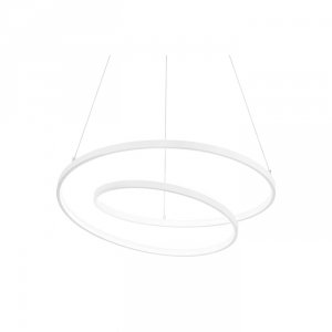 Lampa Wisząca Biała Spiralna OZ SP D60 DALI 304540 IDEAL LUX