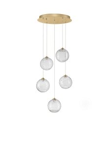 Lampa wisząca wielopunktowa LED ściemnialna okrągłe szklane designerskie kule 14,6cm nowoczesna ALBORA LE45745 Luces Exclusivas