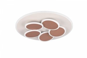 Designerska Lampa Sufitowa plafon LED 35W MANDALA TRIO 653210676 szara pilot w zestawie