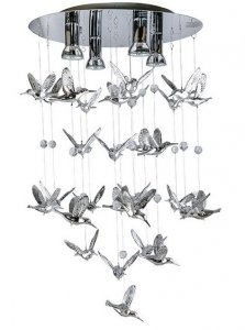 AZZARDO LAMPA SUFITOWA PLAFON BIRDS AZ2449