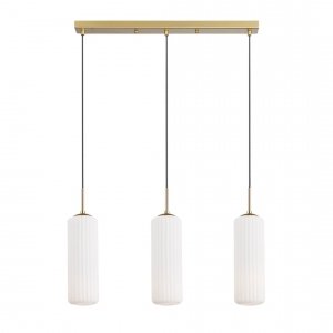 Lampa wisząca biała szklane klosze Vesta 3xE27 Milagro ML1804 