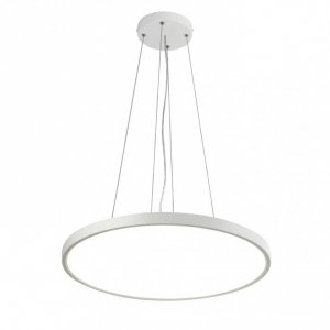 Biała Nowoczesna Okrągła Lampa Wisząca LED CALVI PND-35263-400R-32W-WH ITALUX