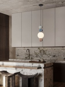Lampa wisząca LED ceramiczne kule dekoracyjna nowoczesna do salonu kuchni Luces Exclusivas