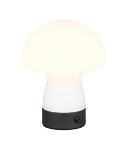 Lampka stołowa nocna biała LED szklana grzybek designerska nowoczesna dekoracyjna ściemnialna na komodę DOOLEY R54981131 Rl