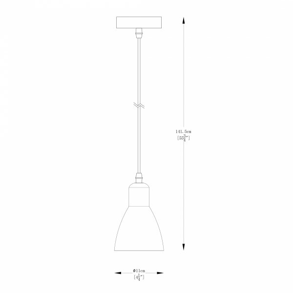 A8102-1 MORA LAMPA WISZĄCA CZARNA/BLACK