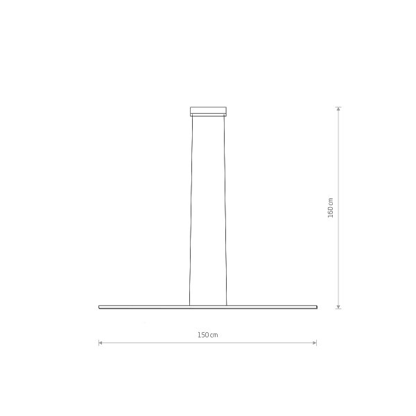 Nowoczesna lampa wisząca listwa biała led 32W BAR LED M 4000K 11582 Nowodvorski Lighting