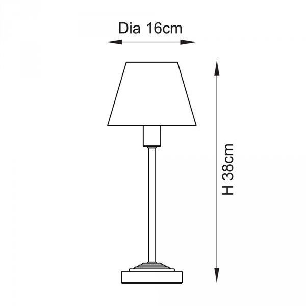 Klasyczna lampka stołowa nocna abażurowa mosiężna kolorowa minimalistyczna uniwersalna Rise &amp; Ikat 120754 ENDON