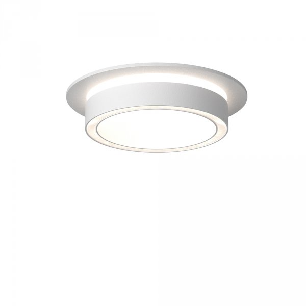 Lampa wpuszczana w sufit aluminium biała okrągła Orlo MAYTONI DL087-GX53-RD-W