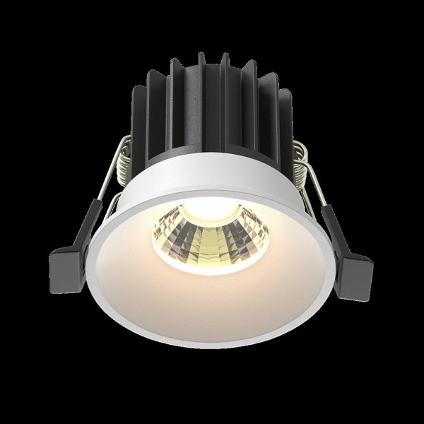 Biała Oprawka Wpuszczana Downlight Round Maytoni DL058-7W3K-W