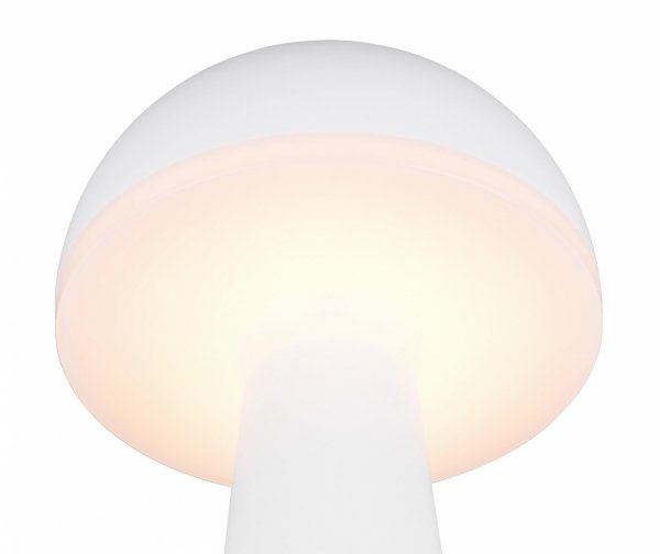 Nowoczesna Dekoracyjna Lampka Stołowa LED Biała FUNGO R57716131 RL IP54