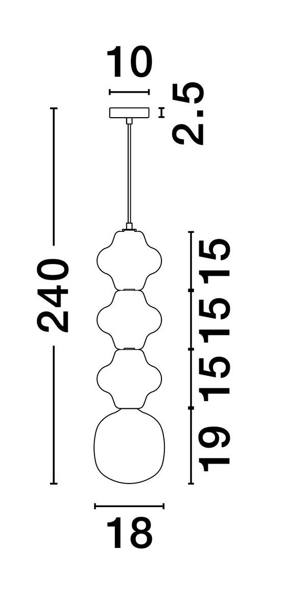 Designerska Lampa Wisząca z Ceramiki w Kolorze Pomarańczowym Luces Exclusivas VILROSA LE44567