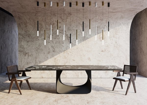 Minimalistyczna Lampa Wisząca Pro Shade Maytoni MOD157PL-L6G4K1 Złota