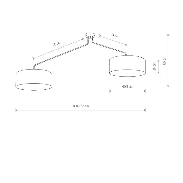 Lampa wisząca podwójna abażurowa biała jadalniana nad stół  FALCON 7951 Nowodvorski Lighting