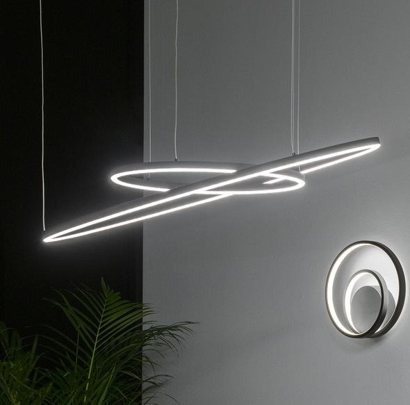 NOWOCZESNA LAMPA WISZĄCA RING LED CZARNY OKRĄG IDEAL LUX 304472 ORACLE SLIM D150 ROUND 4000K