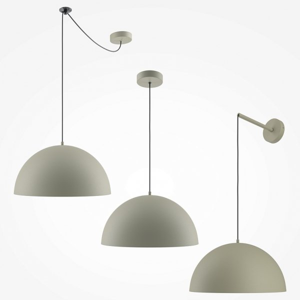 Nowoczesna Lampa Wisząca Basic Colors Maytoni MOD168PL-01BG Szara 
