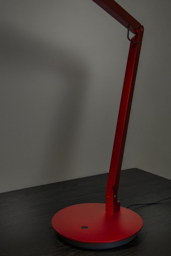 Lampa biurkowa stołowa LED czerwona minimalistyczna klasyczna nowoczesna ściemnialna OGDEN 56505/06/32 LUCIDE