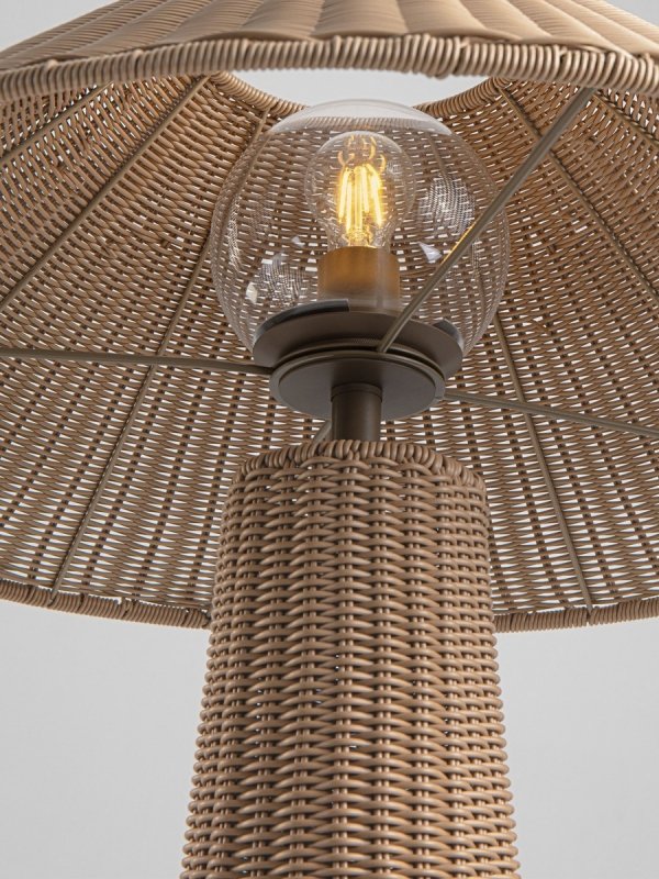 Nowoczesna lampa podłogowa stojąca IP65 pleciona rystykalna boho industrialna Luces Exclusivas