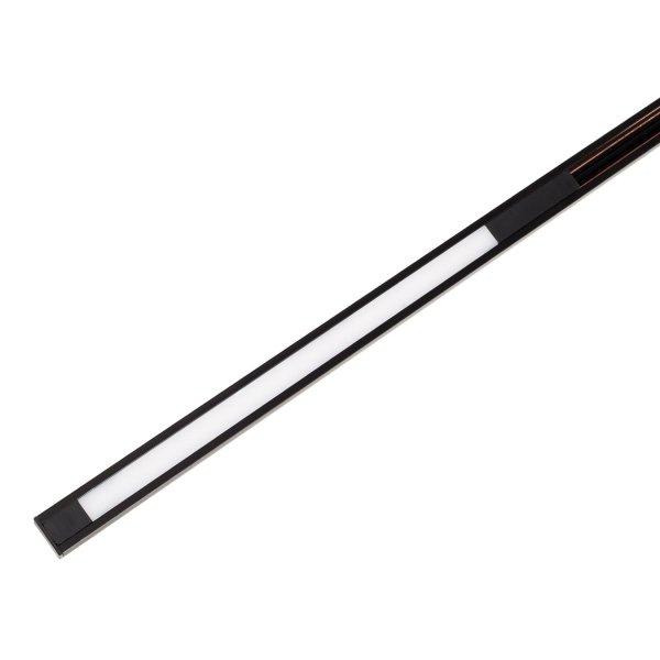 Linia do szynoprzewodu czarna płaska LED listwa minimalistyczna nowoczesna On-Off- MICRO11 N0008N MAXLIGHT