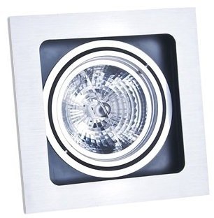 LAMPA TECHNICZNA AZZARDO SISTO 1 AZ0793 ALUMINIUM NOWOCZESNA