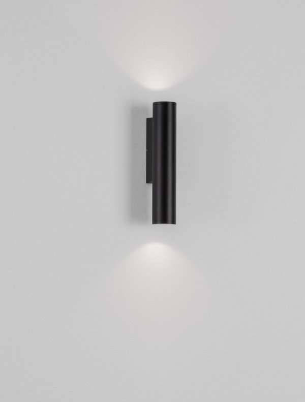Kinkiet zewnętrzny LED aluminiowy kolor antracyt tuba minimalistyczny nowoczesny podświetlający elewację IP65 TERVONA LE75241 Luces Exclusivas