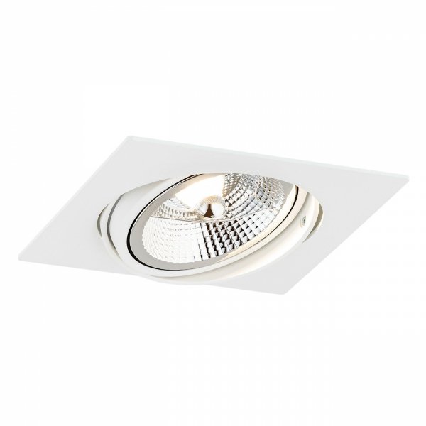 Nowoczesna minimalistyczna lampa sufitowa oprawa podtynkowa wpuszczana oczko biały OLIMP PLUS 4745 Argon