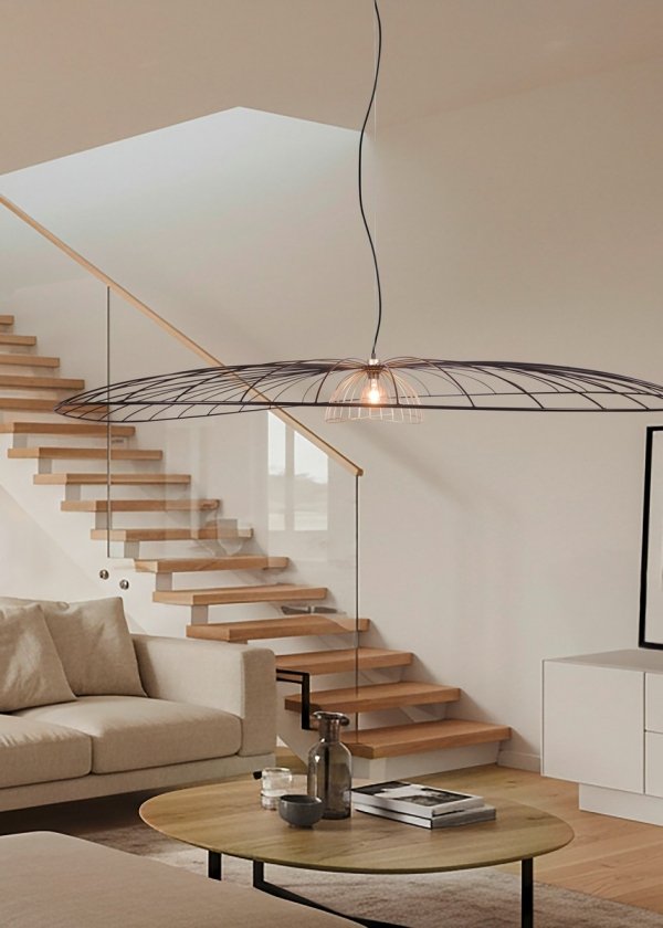 Lampa wisząca czarna druciana rustykalna boho nowoczesna dekoracyjna LAURIS R36791932 Rl