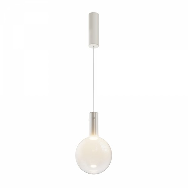 Nowoczesna Lampa Wisząca LED Biała Szklany Klosz Kula NEBULA MOD182PL-L4W3K MAYTONI