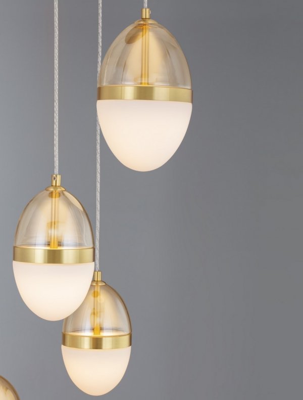 Nowoczesna Złota Lampa Wisząca LED ARENA LE44331 LUCES EXCLUSIVAS