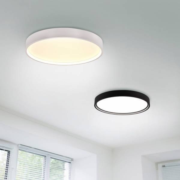 Czarny Nowoczesny Plafon LED Minimalistyczny Design DOHA 641310232 TRIO