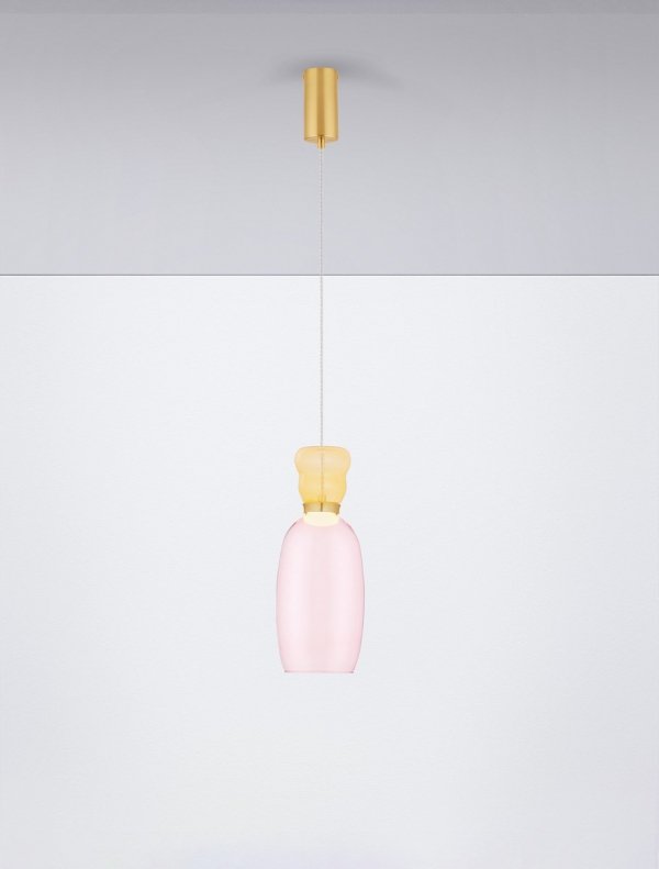 Lampa Wisząca z Kolorowego Szkła Luces Exclusivas PERENE LE44465