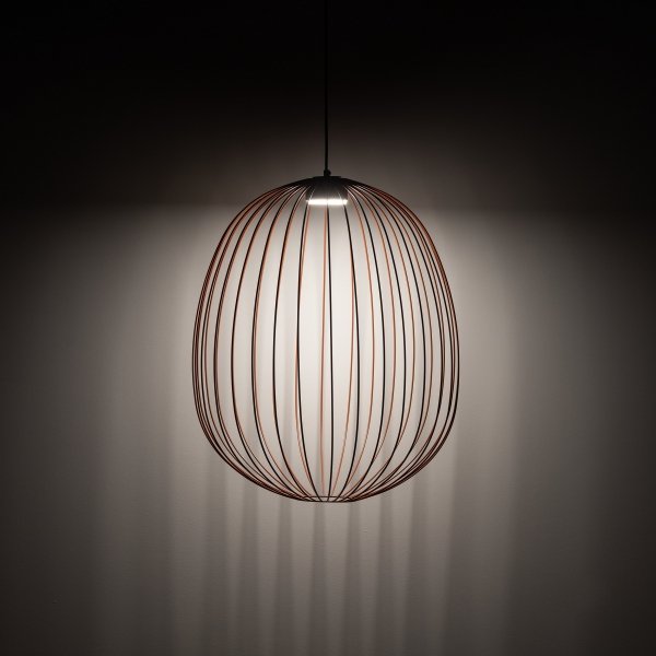 Lampa wisząca kolor ceglany ażurowa druciana owalna minimalistyczna loftowa uniwersalna klasyczna SPHERA L 11302 TK-LIGHTING