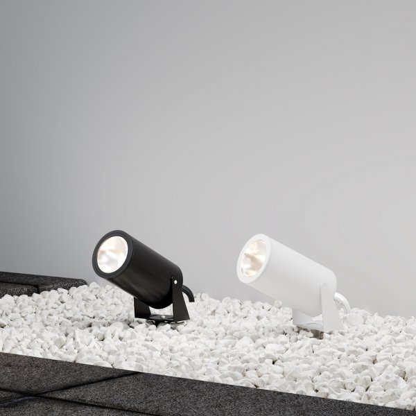 Nowoczesne oświetlenie zewnętrzne LED aluminium grafit regulowana tuba Bern MAYTONI O050FL-L30GF3K