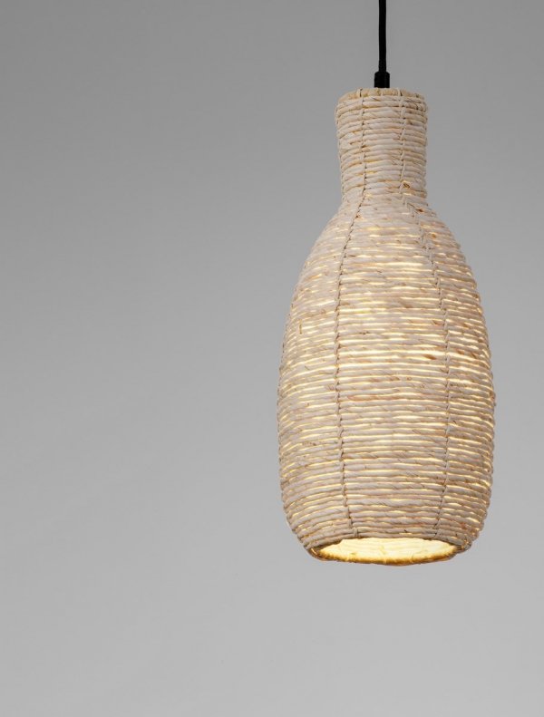 Lampa wisząca pleciona sznurek stożkowa boho rystykalna minimalistyczna industrialna nad stół do salonu sypialni CASRELIO LE45377 Luces Exclusivas