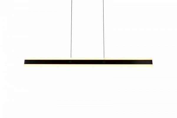 Nowoczesna uniwersalna lampa wisząca LED minimalistyczna czarna metalowa listwa podłużna ściemnialna ARCOLA 331210132 Trio