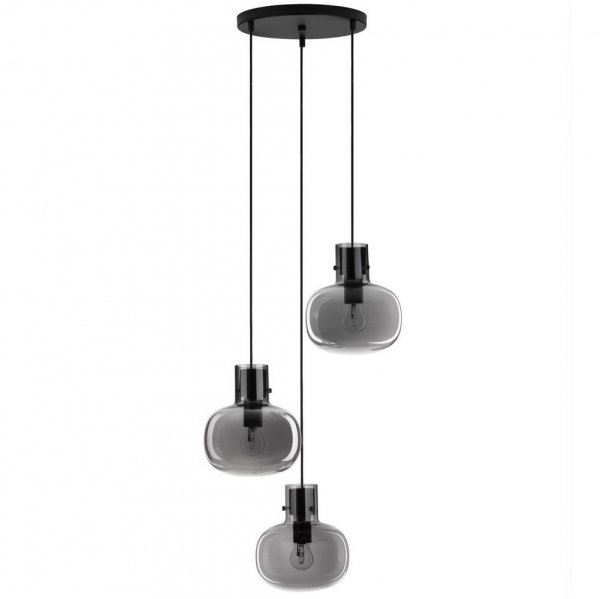 Nowoczesna Lampa Wisząca Do Salonu PADRE Szklane Kule CZARNA Nowoczesna LE42631 LUCES EXCLUSIVAS