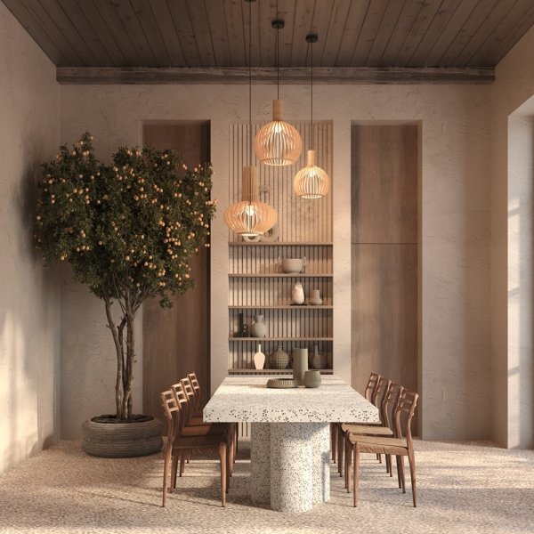 Lampa wisząca designerska rustykalna brązowa nad stół do jadalni do salonu ozdobna regulacja wysokości Roots MAYTONI MOD193PL-01W1