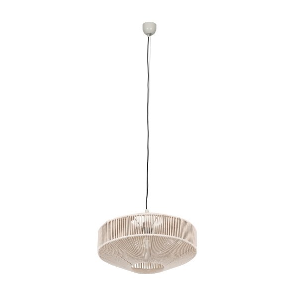 Bawełniana Beżowa Lampa Wisząca SVEA TRIO 364700144