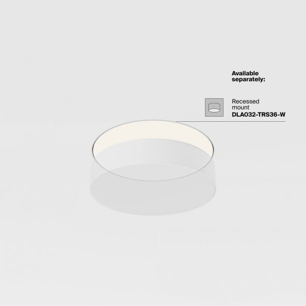 Lampa sufitowa LED nowoczesna aluminium czarna ZON MAYTONI C032CL-36W3K-RD-B