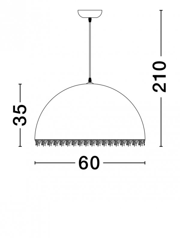 Nowoczesna kulista lampa wisząca MIZQUE LE44749 Luces Exlusivas