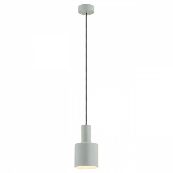 Nowoczesna prosta lampa wisząca szałwia zielony kolor ze złotymi akcentami kielich stal designerska minimalistyczna SINES 4217 Argon