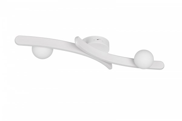 Lampa sufitowa plafon LED biały falista listwa z kulami zmiana barwy światła uniwersalny NAPOLI 637910231 Trio