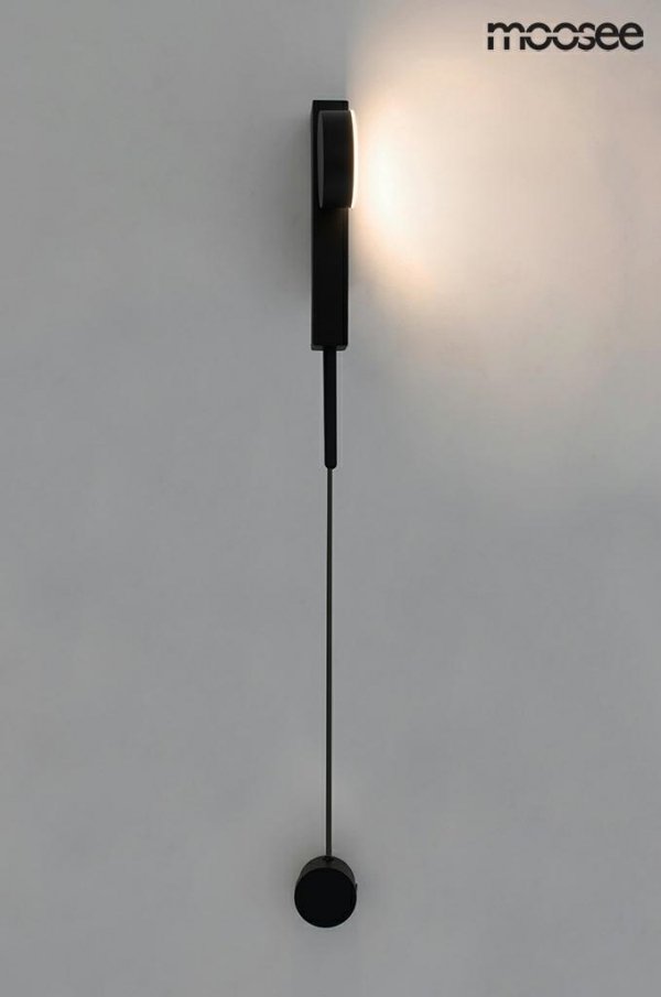 Nowoczesna Czarna Lampa Ścienna LED CLARID MSE010400207 MOOSEE