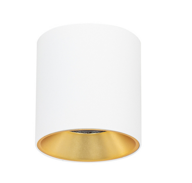 Lampa Sufitowa Tuba Spot Biało Złoty ALTISMA CLN-6677-95-WH-GD-3K Italux