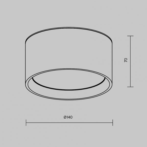 Lampa Sufitowa Tuba Biała LED MAYTONI VEGA C089CL-15W3K-W