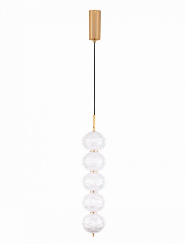 Lampa Wisząca w Stylu Art Deco Złota Luces Exclusivas TIPUANI LE44624
