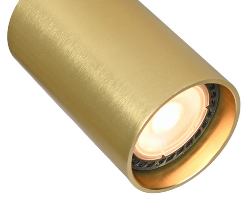 Czarna Oprawa Ścienno Sufitowa Mosiężne Reflektorki NESTO SPL-23436-4-BK-GD ITALUX