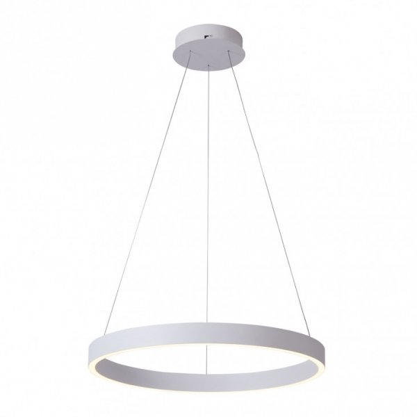 Biała Nowoczesna Okrągła Lampa Wisząca Dwustronna LED BRASCO UP DOWN PND-56215D-080RPC-WH-3KS4K-TRDIMM ITALUX