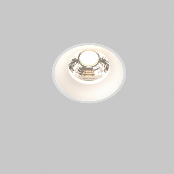 Biała Oprawka Wpuszczana Downlight Round Maytoni DL058-12W3K-TRS-W